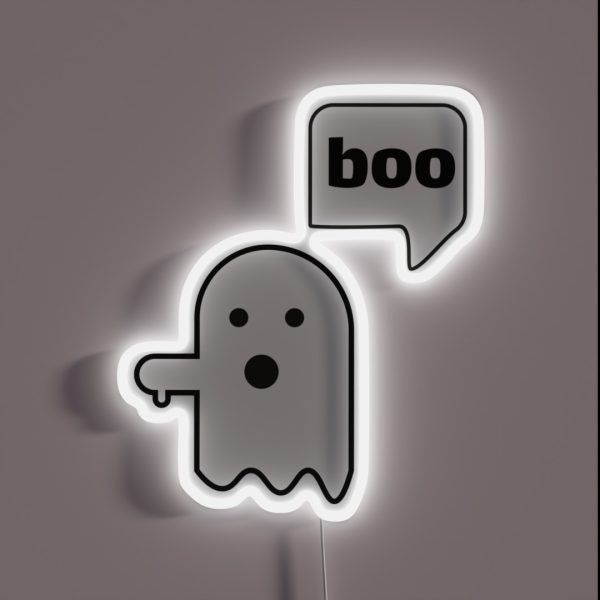 Ghost Of Disapproval RGB Neon Sign