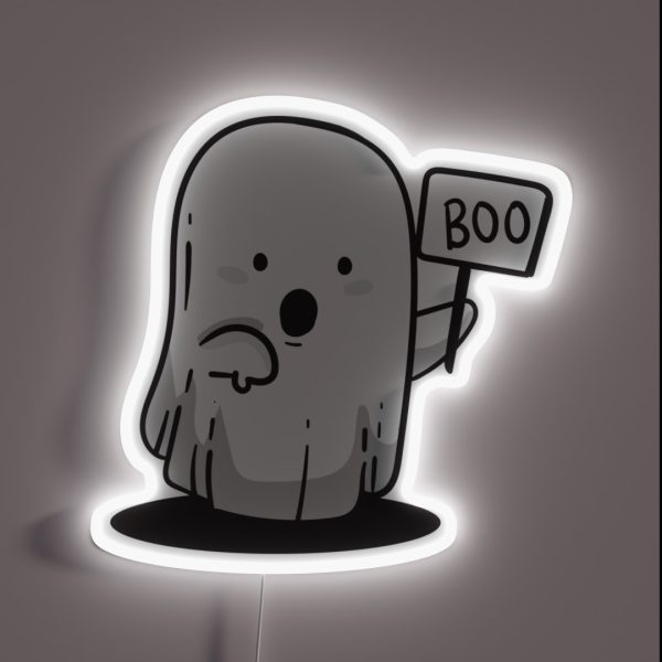 Ghost Of Disapproval RGB Neon Sign