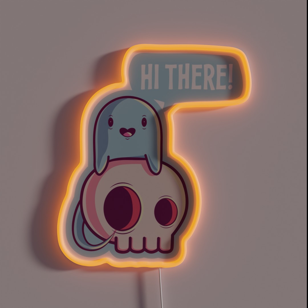 Ghost Of Disapproval RGB Neon Sign Ghost Of Disapproval RGB Neon Sign