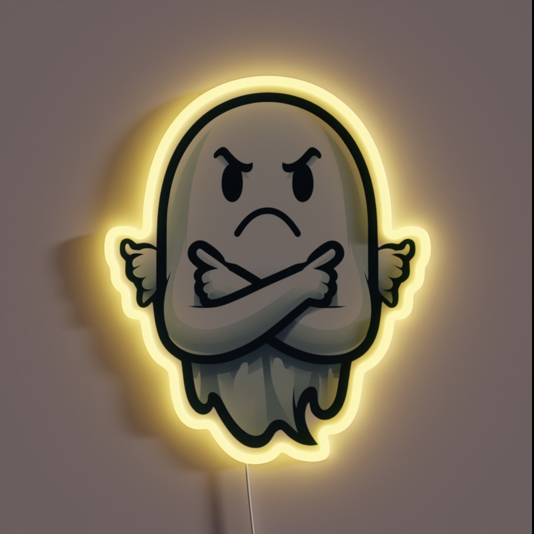 Ghost Of Disapproval RGB Neon Sign Ghost Of Disapproval RGB Neon Sign