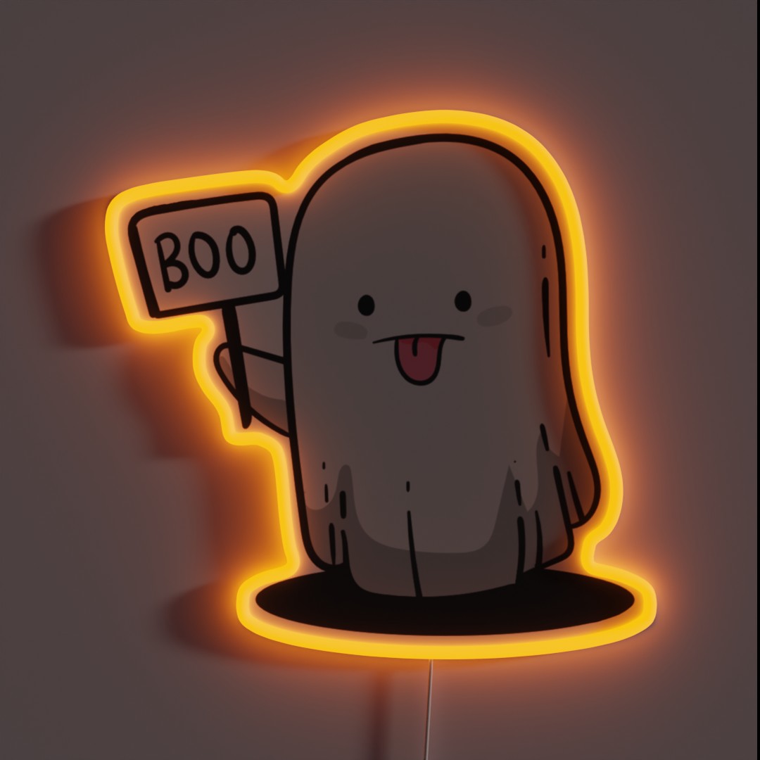 Ghost Of Disapproval RGB Neon Sign Ghost Of Disapproval RGB Neon Sign