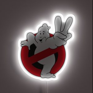 Ghostbusters Peace Sign RGB Neon Sign Ghostbusters Peace Sign RGB Neon Sign
