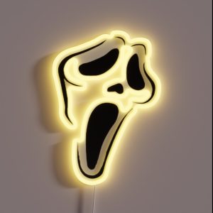 Ghostface Mask Decal RGB Neon Sign Ghostface Mask Decal RGB Neon Sign