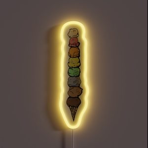 Giant Ice Cream Cone RGB Neon Sign Giant Ice Cream Cone RGB Neon Sign