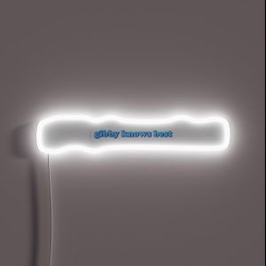 Gibby Knows Best RGB Neon Sign Gibby Knows Best RGB Neon Sign
