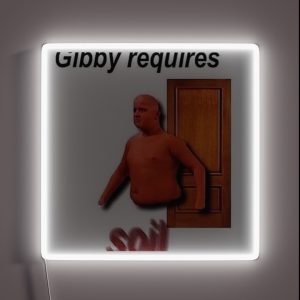 Gibby Requires Soil RGB Neon Sign