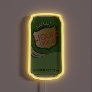 Ginger Ale Is Liquid Gold RGB Neon Sign