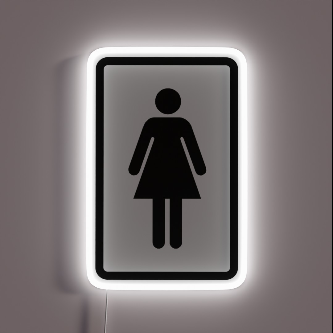 Girl Icon RGB Neon Sign Girl Icon RGB Neon Sign