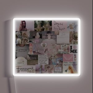 Girlblogger Coquette Collage RGB Neon Sign