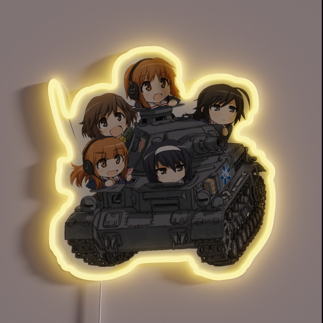 Girls Und Panzer RGB Neon Sign Girls Und Panzer RGB Neon Sign