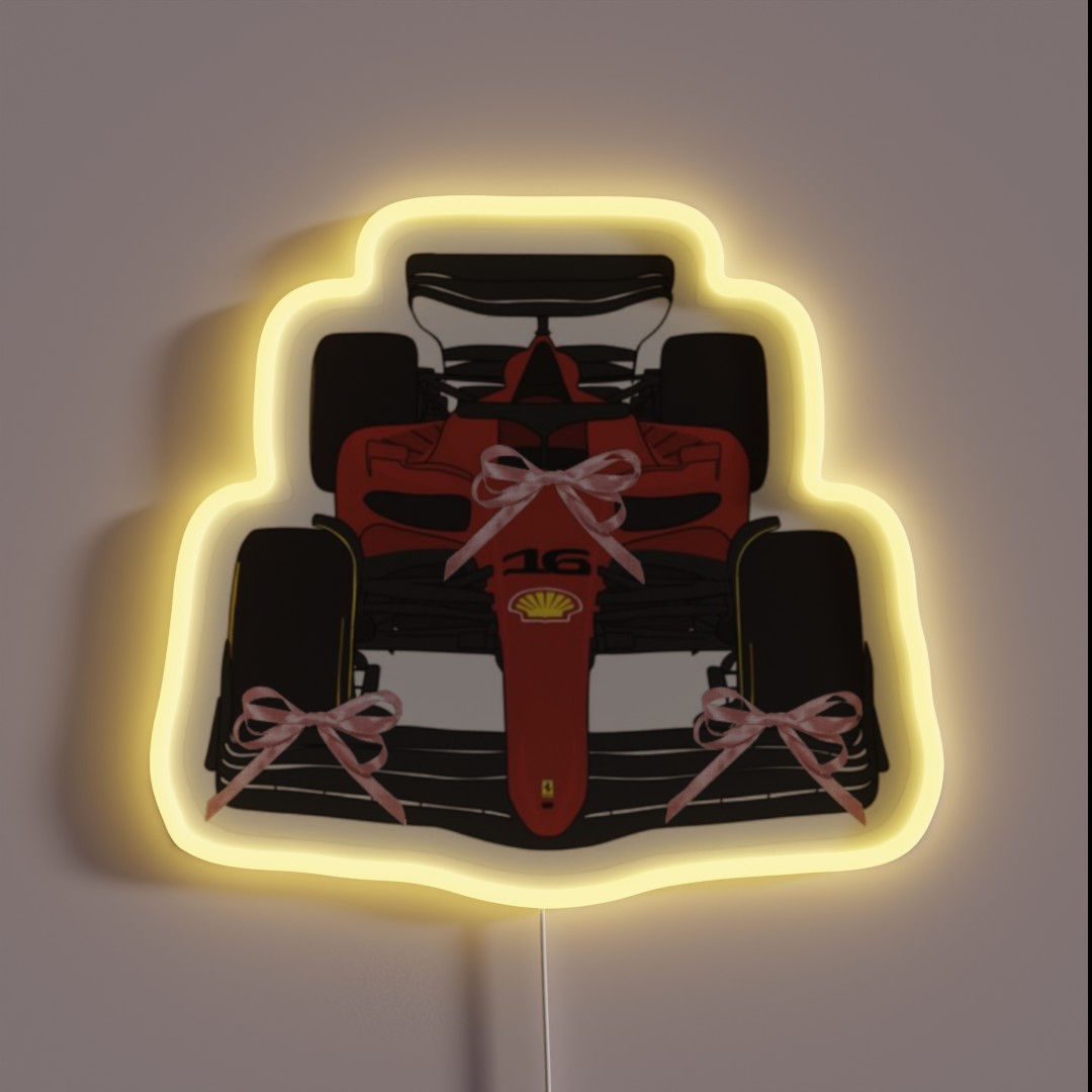 Girly F1 Charles Leclerc Ferrari RGB Neon Sign Girly F1 Charles Leclerc Ferrari RGB Neon Sign