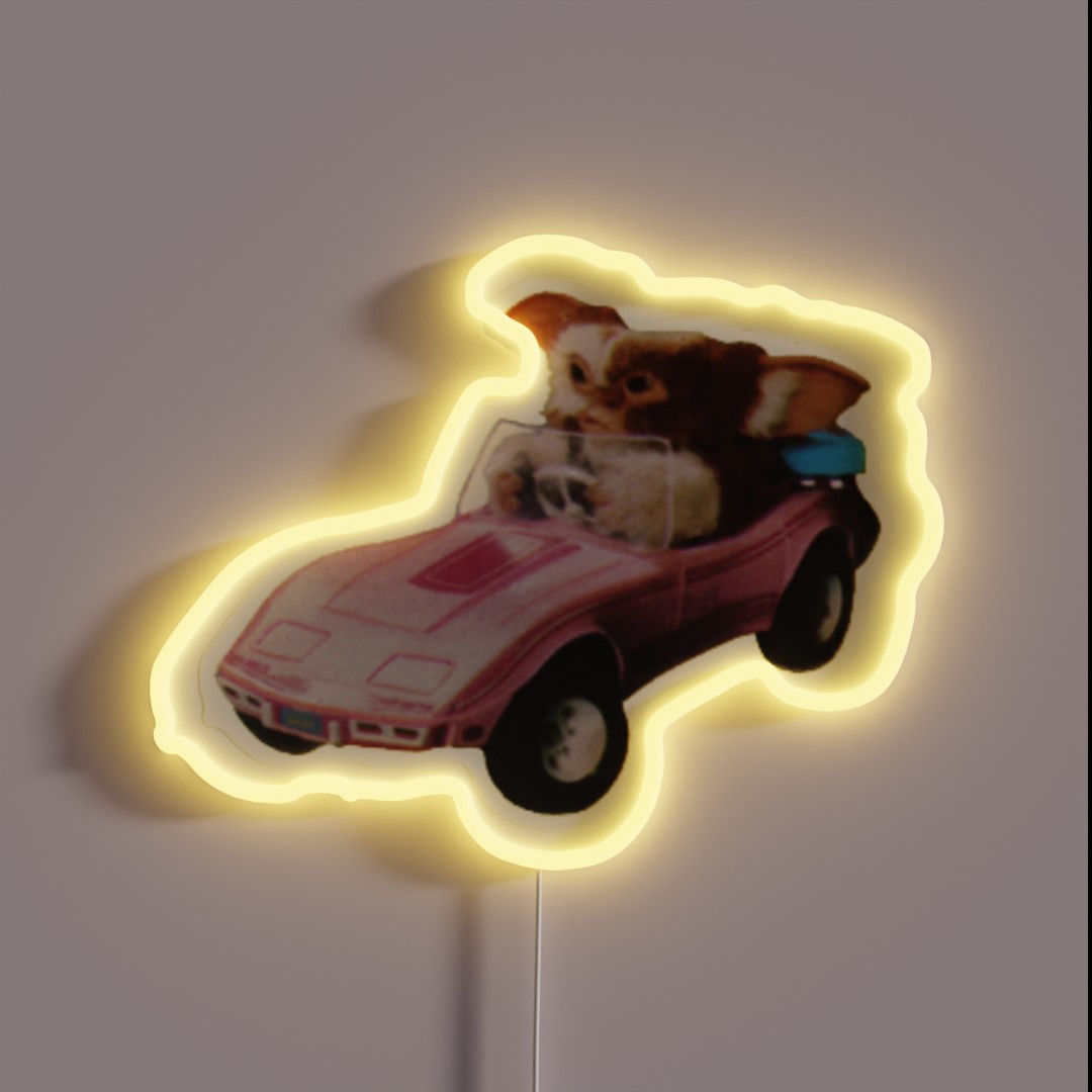 Gizmo Driving RGB Neon Sign Gizmo Driving RGB Neon Sign