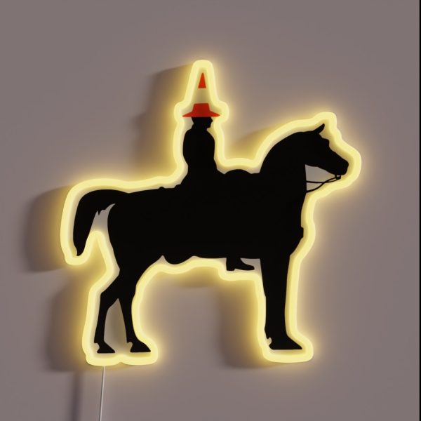 Glasgow Duke Of Wellington Horse Statue RGB Neon Sign
