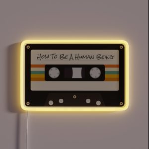 Glass Animals How To Be A Human Being Cassette Design RGB Neon Sign