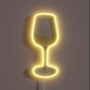 Glass Of Wine RGB Neon Sign