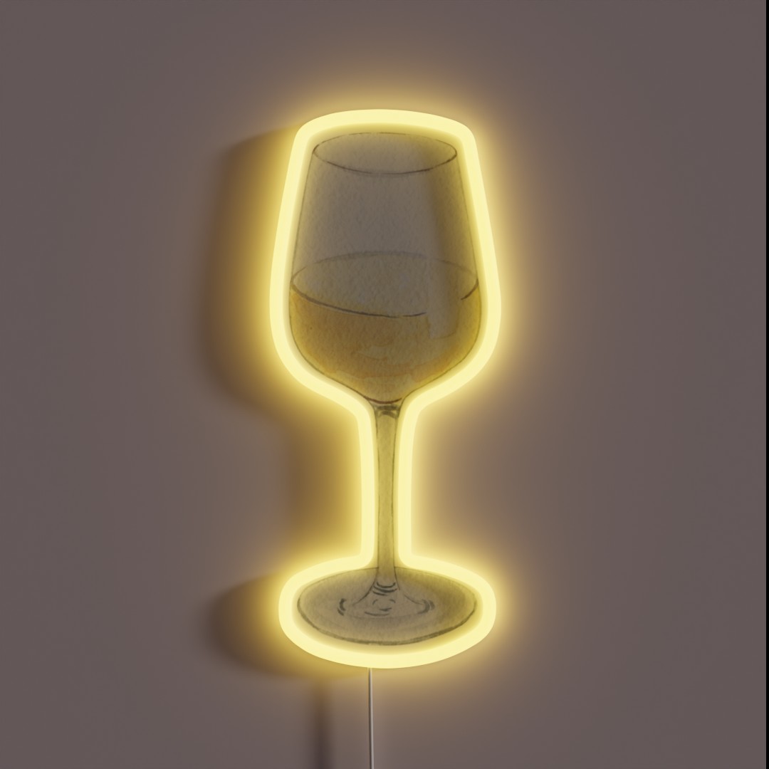 Glass Of Wine RGB Neon Sign Glass Of Wine RGB Neon Sign