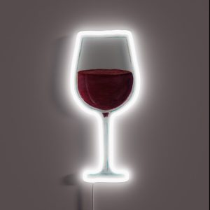 Glass With Red Wine RGB Neon Sign Glass With Red Wine RGB Neon Sign