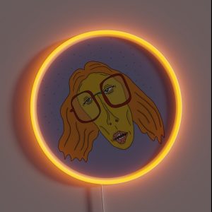 Glasses Girl Digital Art RGB Neon Sign Glasses Girl Digital Art RGB Neon Sign