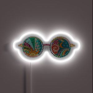 Glasses RGB Neon Sign