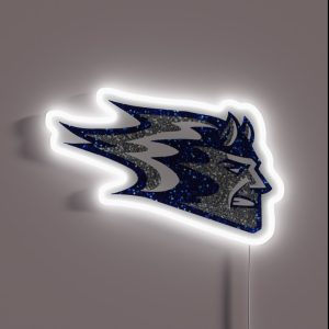 Glitter Blue Devil RGB Neon Sign