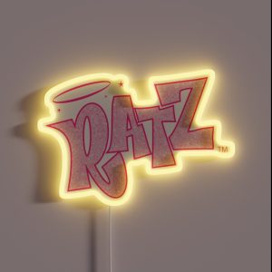 Glittery Rats Logo RGB Neon Sign Glittery Rats Logo RGB Neon Sign