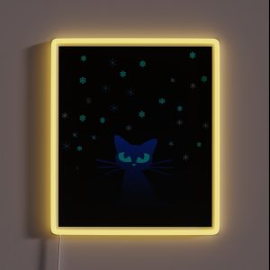 Glow In The Dark Cat RGB Neon Sign