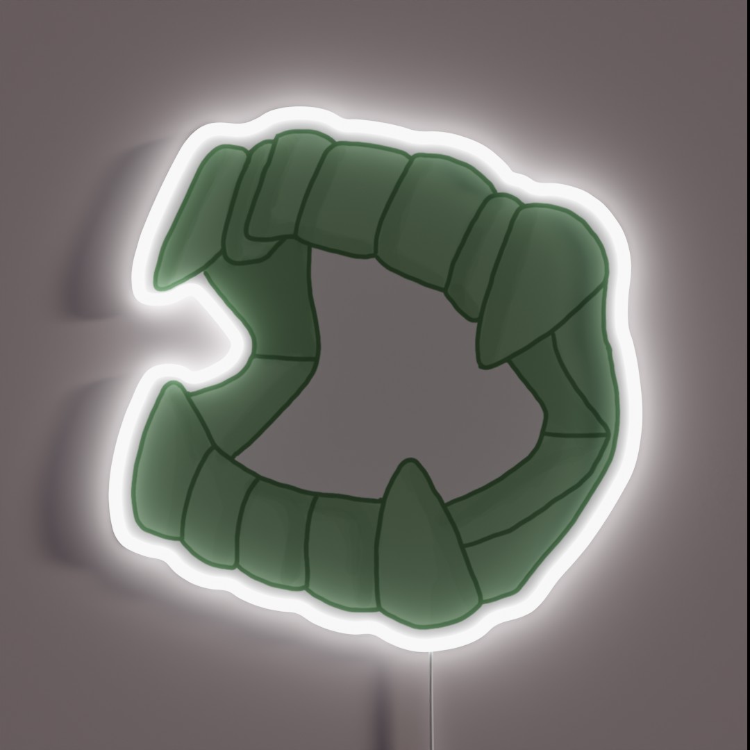 Glowing Vampire Fangs RGB Neon Sign Glowing Vampire Fangs RGB Neon Sign