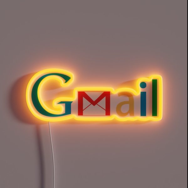 Gmail Logo Google Email Logo RGB Neon Sign