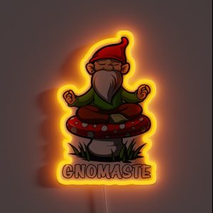 Gnomaste Yoga Gnome RGB Neon Sign Gnomaste Yoga Gnome RGB Neon Sign