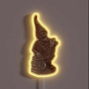 GNOME CHOMSKY Linguistic Genius And Gardener RGB Neon Sign