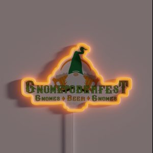 Gnometoberfest RGB Neon Sign