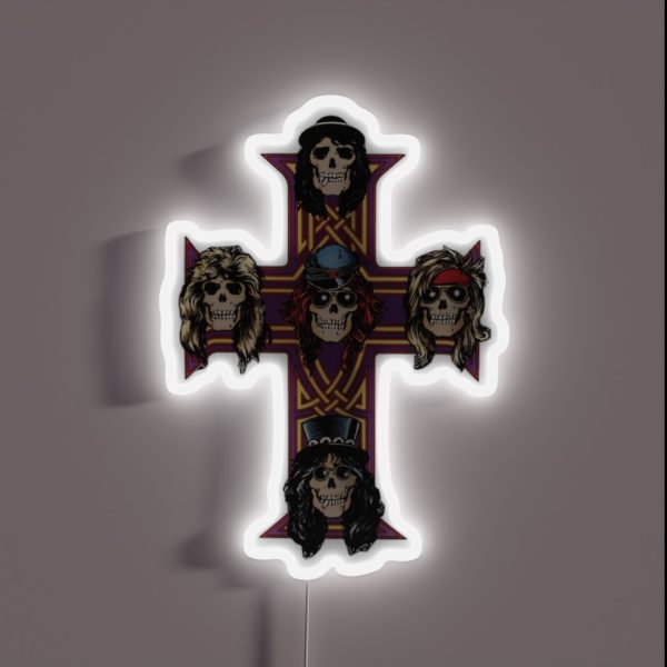 GNR Tribute Artwork RGB Neon Sign