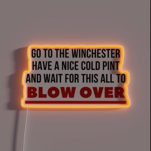 Go The The Winchester Shaun Of The Dead RGB Neon Sign