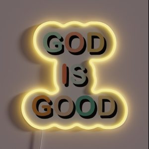 God Is Good Colorful RGB Neon Sign