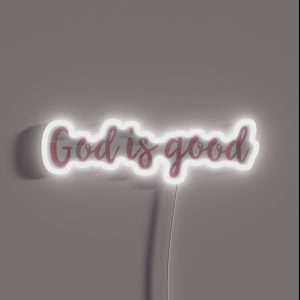 God Is Good Watercolor RGB Neon Sign