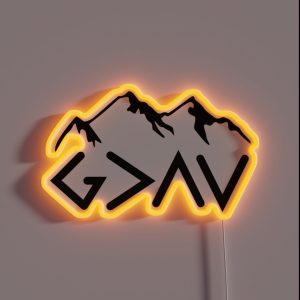 God Is Greater Than The Highs And Lows Ups And Downs RGB Neon Sign God Is Greater Than The Highs And Lows Ups And Downs RGB Neon Sign