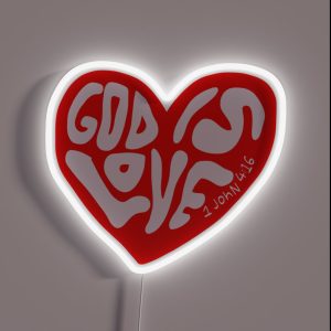GOD IS LOVE RGB Neon Sign
