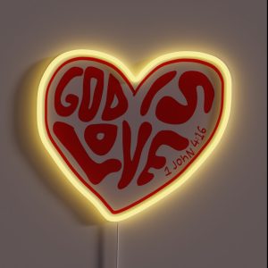GOD IS LOVE RGB Neon Sign