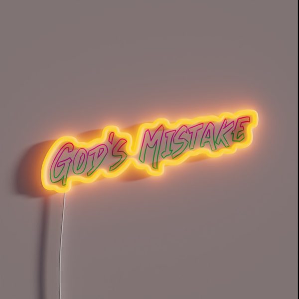 God S Mistake Neon RGB Neon Sign