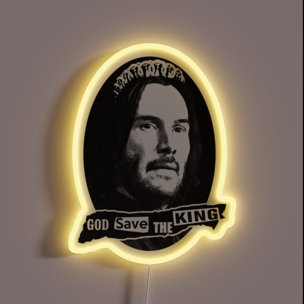 God Save The King John Wick Keanu Reeves RGB Neon Sign