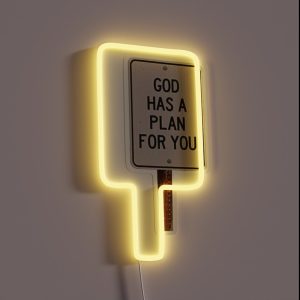Gods Plan Sign RGB Neon Sign