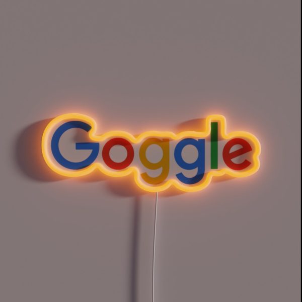 Goggle Com Classic RGB Neon Sign