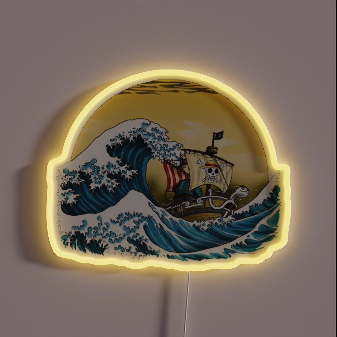 Going Merry Wave One Piece RGB Neon Sign Going Merry Wave One Piece RGB Neon Sign