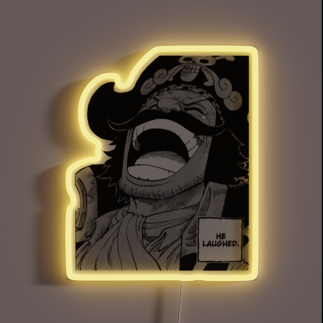 Gol D Roger Laugh RGB Neon Sign Gol D Roger Laugh RGB Neon Sign