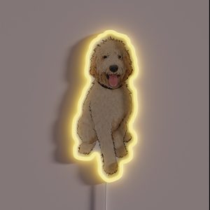 Golden Doodle RGB Neon Sign