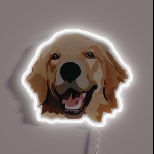 Golden Retriever RGB Neon Sign Golden Retriever RGB Neon Sign