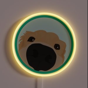 Golden Retriever RGB Neon Sign
