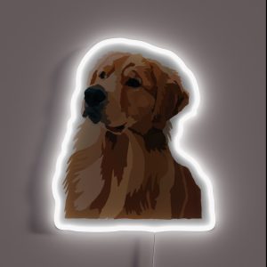 Golden Retriever RGB Neon Sign Golden Retriever RGB Neon Sign