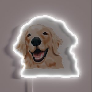 Golden Retriever RGB Neon Sign