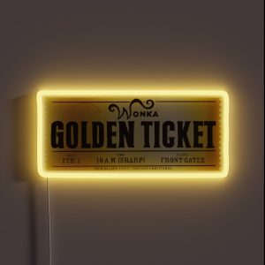 Golden Ticket RGB Neon Sign Golden Ticket RGB Neon Sign